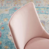 Viscount Modern Accent Performance Velvet Dining Chair - Vintage Glam & Stain-Resistant