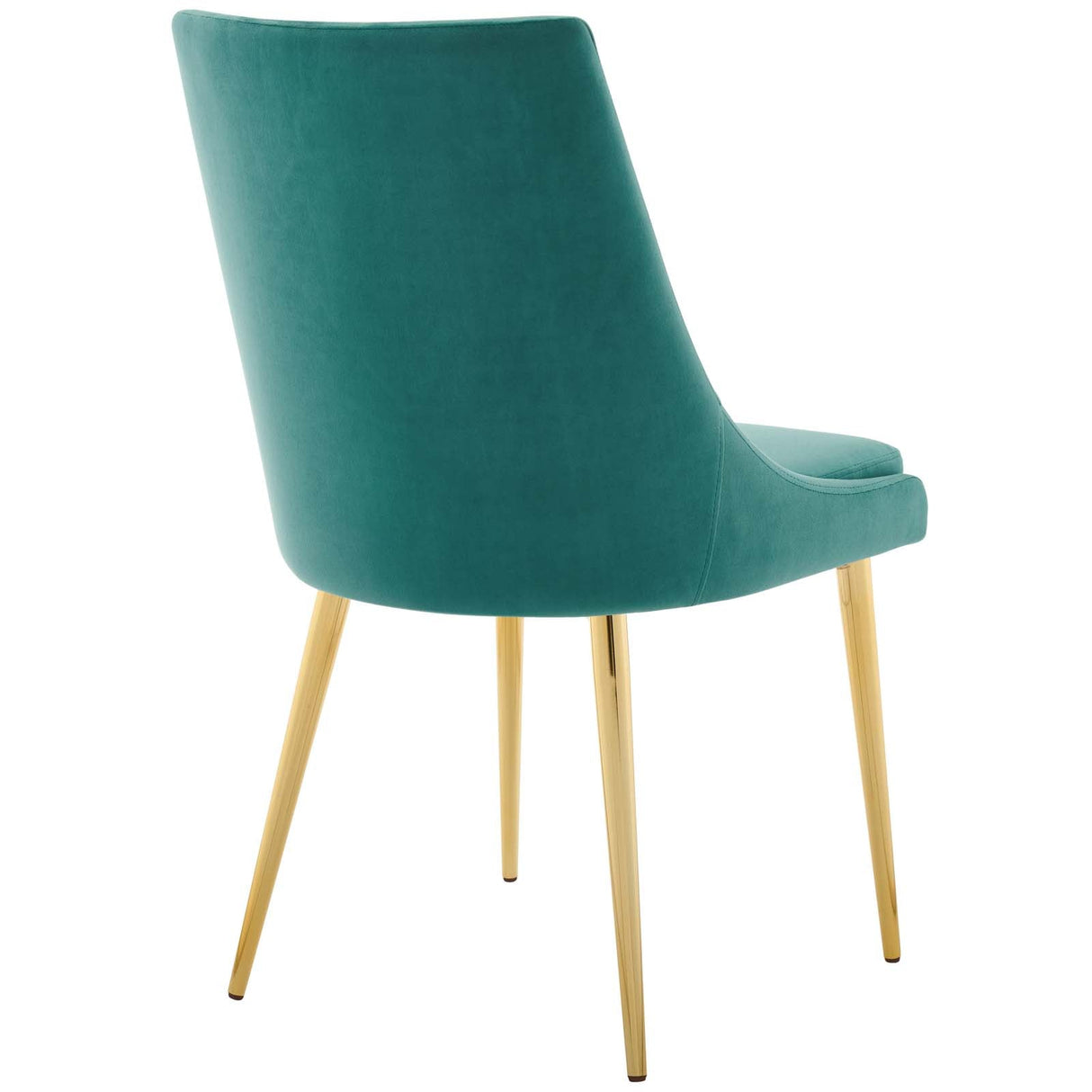 Viscount Modern Accent Performance Velvet Dining Chair - Vintage Glam & Stain-Resistant