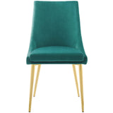 Viscount Modern Accent Performance Velvet Dining Chair - Vintage Glam & Stain-Resistant