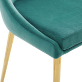 Viscount Modern Accent Performance Velvet Dining Chair - Vintage Glam & Stain-Resistant