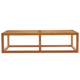 Newbury Outdoor Patio Premium Grade A Teak Wood Coffee Table - Coastal Modern & Weather-Resistant
