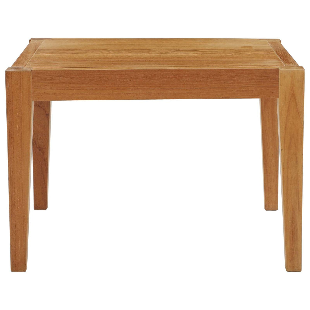 Northlake Outdoor Patio Premium Grade A Teak Wood Side Table - Coastal Modern & Weather-Resistant