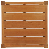Northlake Outdoor Patio Premium Grade A Teak Wood Side Table - Coastal Modern & Weather-Resistant