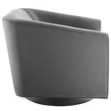Twist Accent Lounge Performance Velvet Swivel Chair - Modern Glamour & Stain-Resistant Living Room Seating