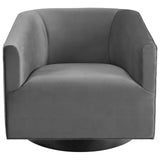 Twist Accent Lounge Performance Velvet Swivel Chair - Modern Glamour & Stain-Resistant Living Room Seating