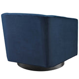 Twist Accent Lounge Performance Velvet Swivel Chair - Modern Glamour & Stain-Resistant Living Room Seating