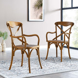Gear Dining Armchair Set of 2 - Modern Rustic & Fully Assembled Seating