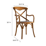 Gear Dining Armchair Set of 2 - Modern Rustic & Fully Assembled Seating