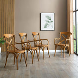 Gear Dining Armchair Set of 4 - Mid-Century Modern & Fully Assembled