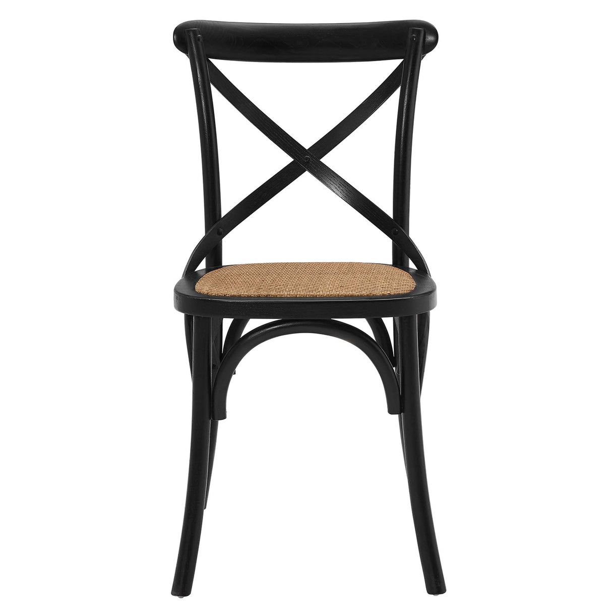 Gear Spindle Back Wood Dining Side Chair Set of 2 - Rustic Modern & Tapered Legs