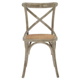 Gear Spindle Back Wood Dining Side Chair Set of 2 - Rustic Modern & Tapered Legs