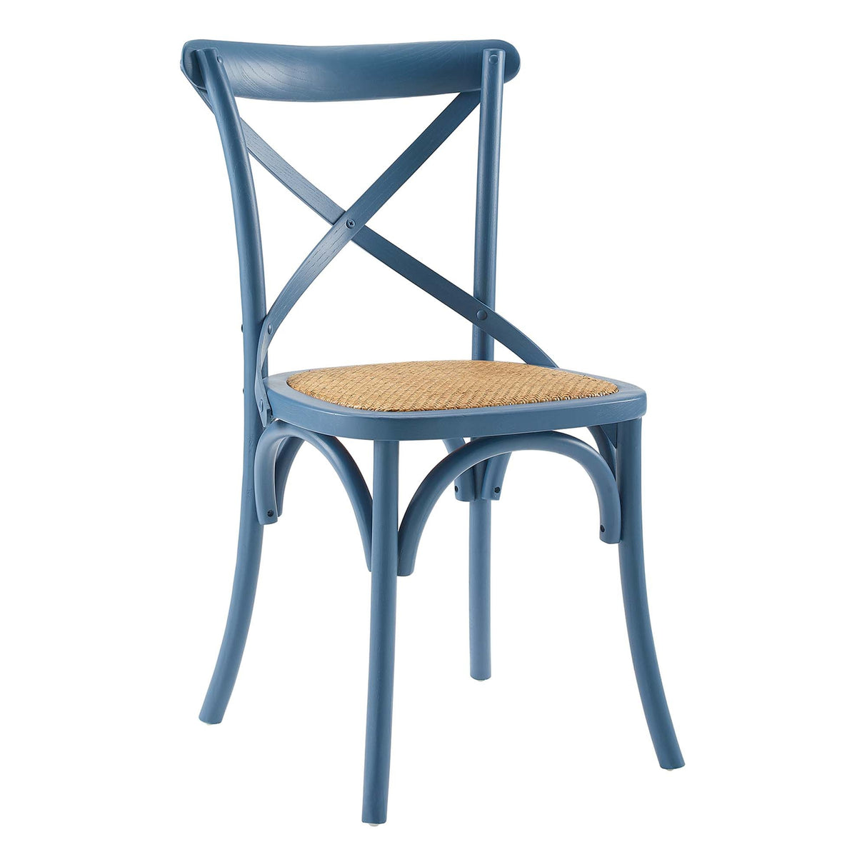 Gear Spindle Back Wood Dining Side Chair Set of 2 - Rustic Modern & Tapered Legs