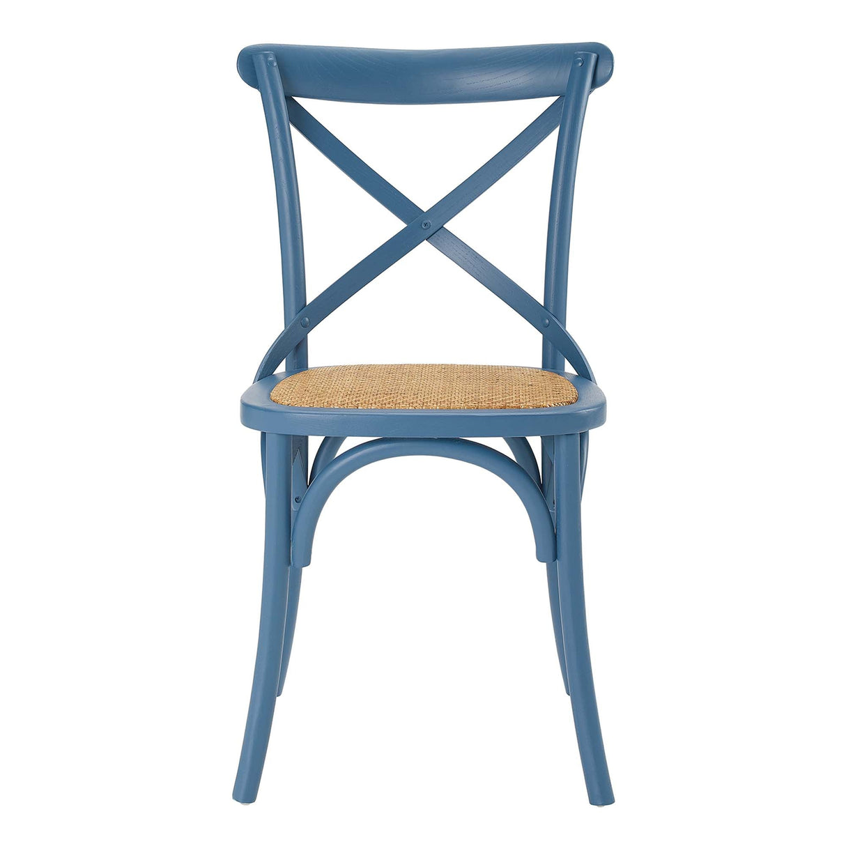 Gear Spindle Back Wood Dining Side Chair Set of 2 - Rustic Modern & Tapered Legs