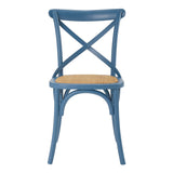 Gear Spindle Back Wood Dining Side Chair Set of 2 - Rustic Modern & Tapered Legs