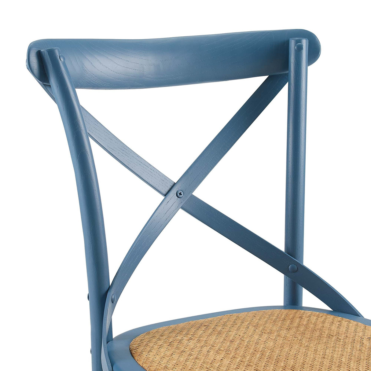 Gear Spindle Back Wood Dining Side Chair Set of 2 - Rustic Modern & Tapered Legs