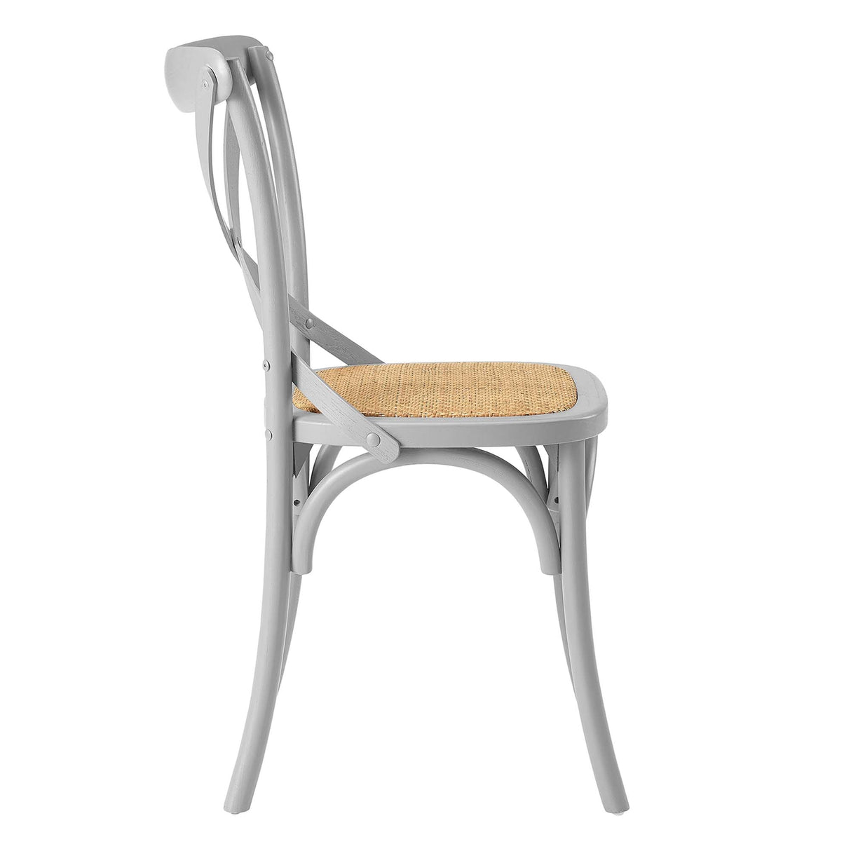 Gear Spindle Back Wood Dining Side Chair Set of 2 - Rustic Modern & Tapered Legs