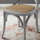 Gear Spindle Back Wood Dining Side Chair Set of 2 - Rustic Modern & Tapered Legs