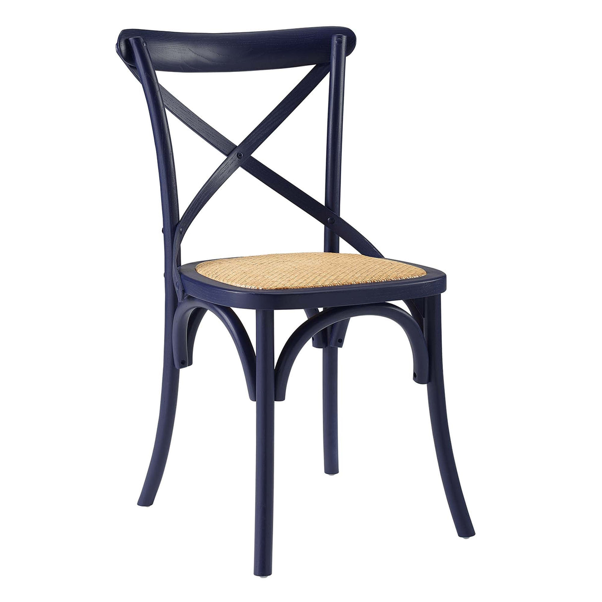 Gear Spindle Back Wood Dining Side Chair Set of 2 - Rustic Modern & Tapered Legs
