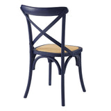 Gear Spindle Back Wood Dining Side Chair Set of 2 - Rustic Modern & Tapered Legs
