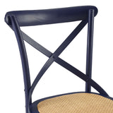 Gear Spindle Back Wood Dining Side Chair Set of 2 - Rustic Modern & Tapered Legs