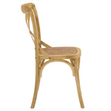 Gear Spindle Back Wood Dining Side Chair Set of 2 - Rustic Modern & Tapered Legs