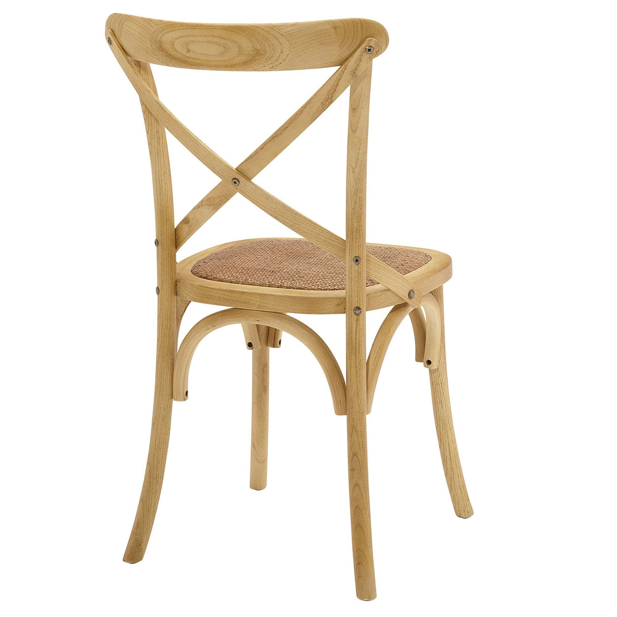Gear Spindle Back Wood Dining Side Chair Set of 2 - Rustic Modern & Tapered Legs