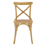 Gear Spindle Back Wood Dining Side Chair Set of 2 - Rustic Modern & Tapered Legs