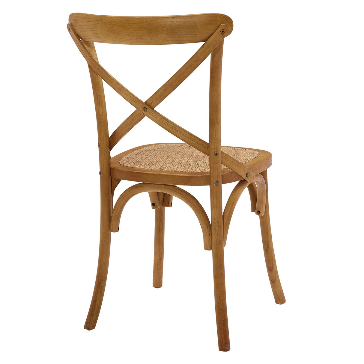 Gear Spindle Back Wood Dining Side Chair Set of 2 - Rustic Modern & Tapered Legs