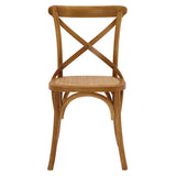 Gear Spindle Back Wood Dining Side Chair Set of 2 - Rustic Modern & Tapered Legs