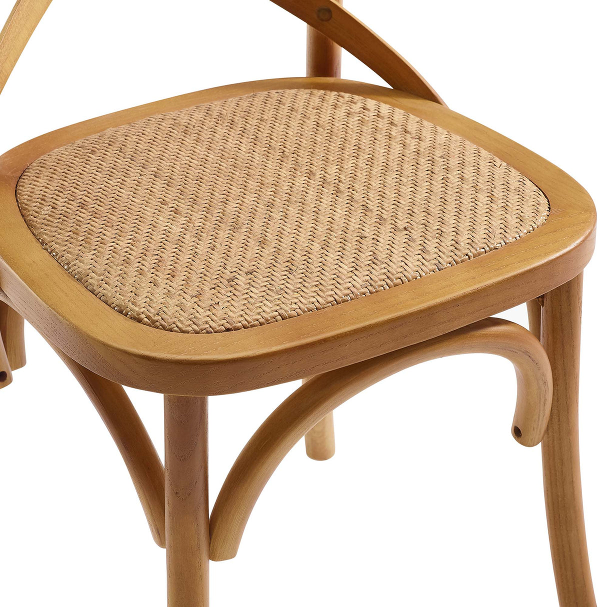 Gear Spindle Back Wood Dining Side Chair Set of 2 - Rustic Modern & Tapered Legs