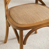 Gear Spindle Back Wood Dining Side Chair Set of 2 - Rustic Modern & Tapered Legs