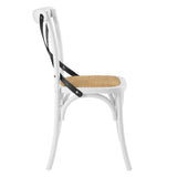 Gear Spindle Back Wood Dining Side Chair Set of 2 - Rustic Modern & Tapered Legs