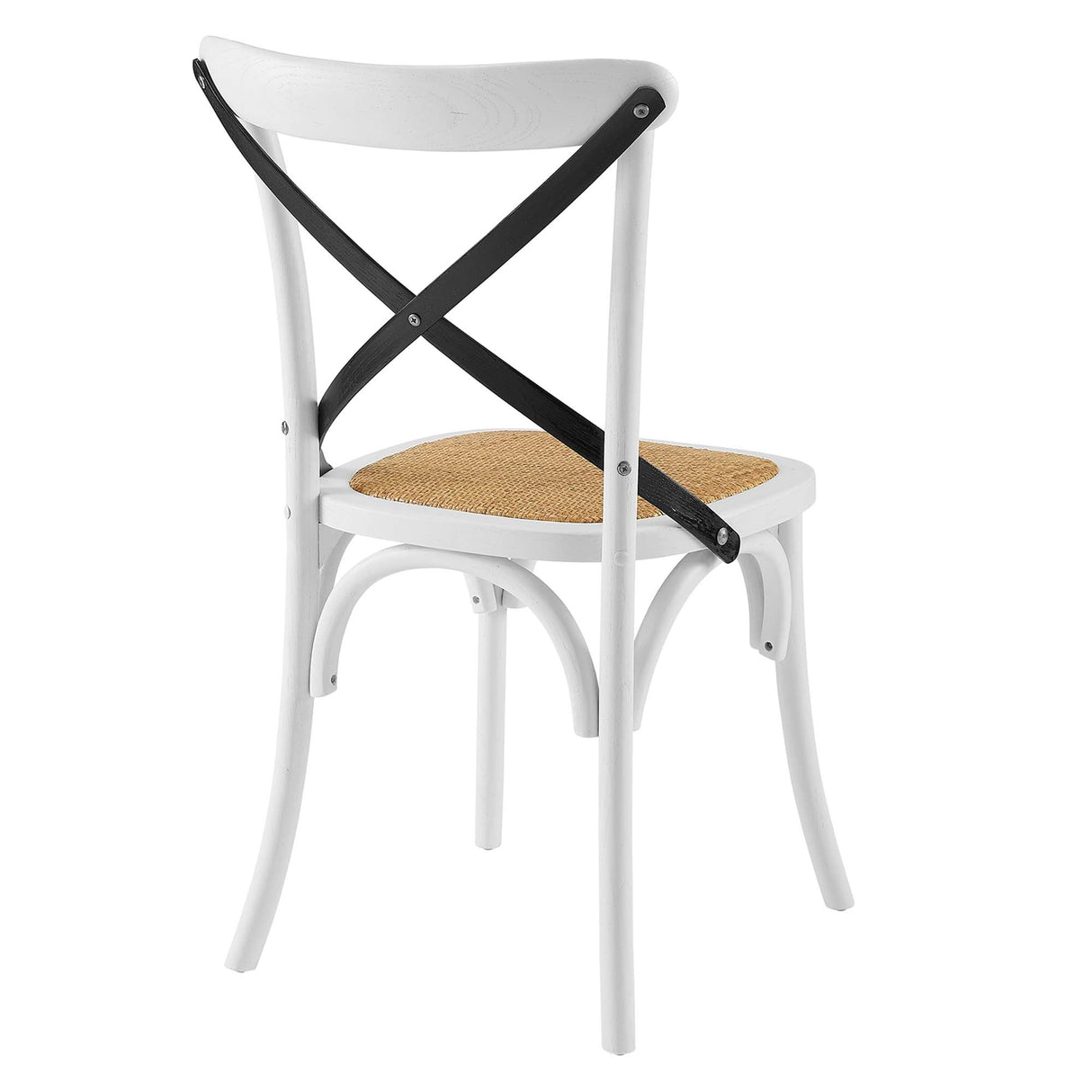 Gear Spindle Back Wood Dining Side Chair Set of 2 - Rustic Modern & Tapered Legs