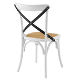 Gear Spindle Back Wood Dining Side Chair Set of 2 - Rustic Modern & Tapered Legs