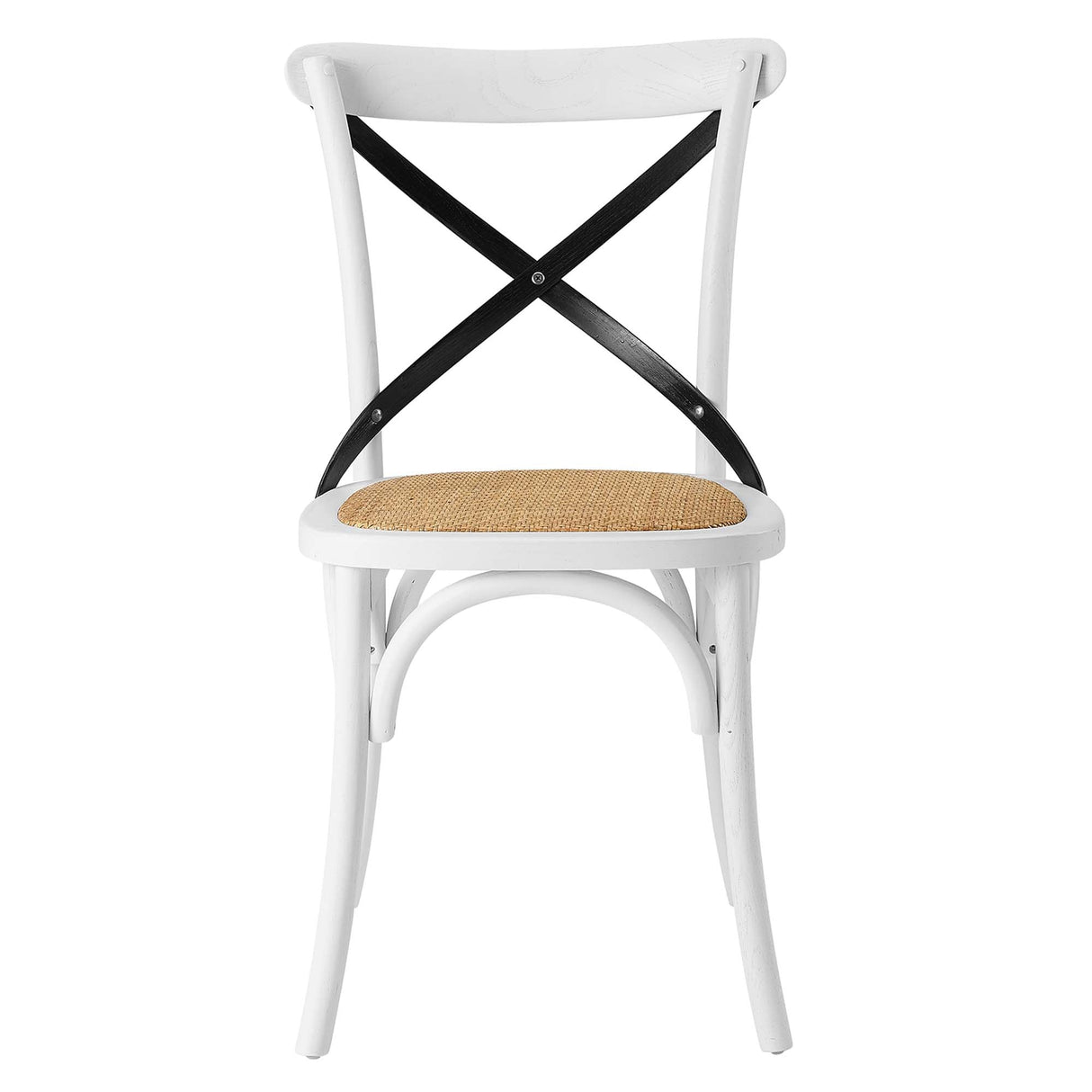 Gear Spindle Back Wood Dining Side Chair Set of 2 - Rustic Modern & Tapered Legs