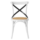 Gear Spindle Back Wood Dining Side Chair Set of 2 - Rustic Modern & Tapered Legs