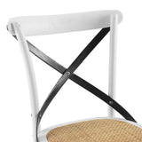 Gear Spindle Back Wood Dining Side Chair Set of 2 - Rustic Modern & Tapered Legs