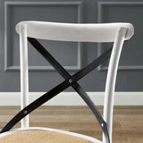 Gear Spindle Back Wood Dining Side Chair Set of 2 - Rustic Modern & Tapered Legs