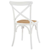 Gear Spindle Back Wood Dining Side Chair Set of 2 - Rustic Modern & Tapered Legs
