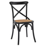 Gear Dining Side Chair Set of 4 - Rustic Modern & Fully Assembled