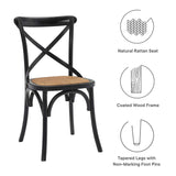 Gear Dining Side Chair Set of 4 - Rustic Modern & Fully Assembled