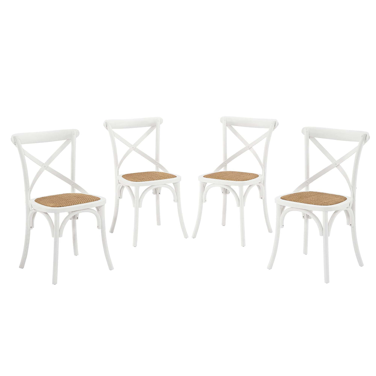 Gear Dining Side Chair Set of 4 - Rustic Modern & Fully Assembled