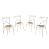 Gear Dining Side Chair Set of 4 - Rustic Modern & Fully Assembled