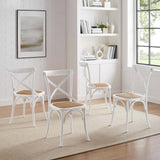 Gear Dining Side Chair Set of 4 - Rustic Modern & Fully Assembled
