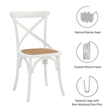 Gear Dining Side Chair Set of 4 - Rustic Modern & Fully Assembled