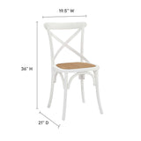 Gear Dining Side Chair Set of 4 - Rustic Modern & Fully Assembled