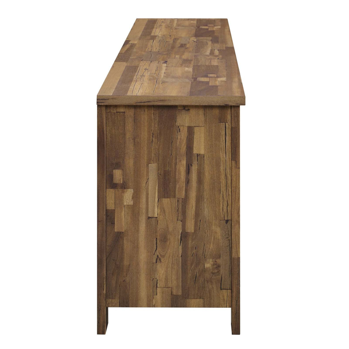 Cheshire 71" Rustic Sliding Door TV Stand - Modern Farmhouse & Adjustable Media Storage