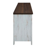 Bennington 71" Rustic Sliding Door TV Stand - Modern Farmhouse & Adjustable Storage