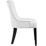 Marquis Dining Chair Faux Leather Set of 2 - French Vintage & Tufted Elegance