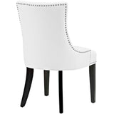 Marquis Dining Chair Faux Leather Set of 2 - French Vintage & Tufted Elegance